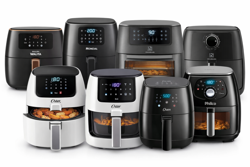 Procurando uma air fryer boa e barata? Veja as melhores opções em 2026, compare custo-benefício, marcas, capacidade e descubra qual vale mais a pena comprar.