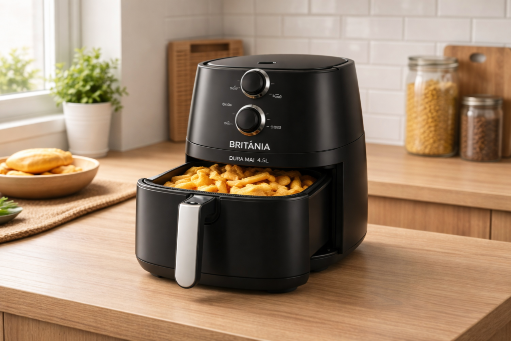 Air fryer compacta e econômica para uso diário
