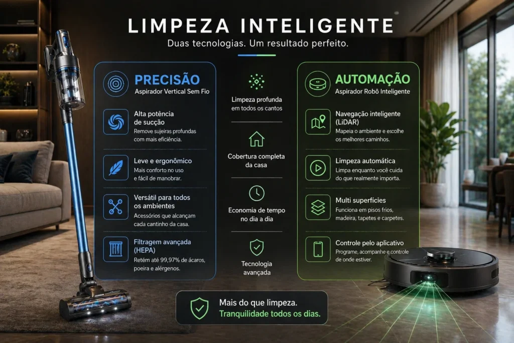 Um gráfico comparativo elegante flutuando sobre uma imagem de uma casa moderna e limpa.